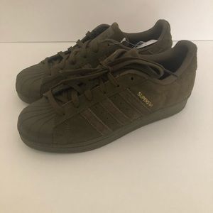 ADIDAS Superstar Suede Olive Green